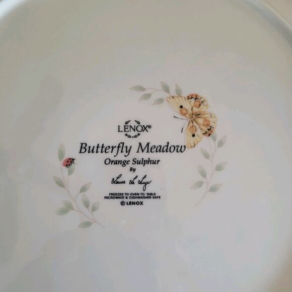 Lenox Butterfly Meadow Orange Sulphur Dinner Plate 11" - Picture 7 of 7
